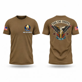 Old School Cotton Feel Shirt, VAQ-136, Navy, Teamtime, Team time, sublimation, custom sports apparel, team uniforms, spirit wear, spiritwear, sports uniforms, custom shirts, team store, custom team store, fundraiser sports, apparel fundraiser