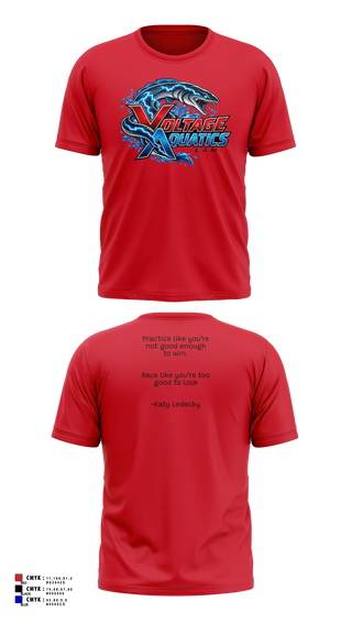 Short Sleeve Performance Shirt, Voltage Team Store, Swimming, Teamtime, Team time, sublimation, custom sports apparel, team uniforms, spirit wear, spiritwear, sports uniforms, custom shirts, team store, custom team store, fundraiser sports, apparel fundraiser