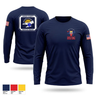 Long Sleeve Performance Shirt, Swain county rescue squad, EMS/EMT, Teamtime, Team time, sublimation, custom sports apparel, team uniforms, spirit wear, spiritwear, sports uniforms, custom shirts, team store, custom team store, fundraiser sports, apparel fundraiser