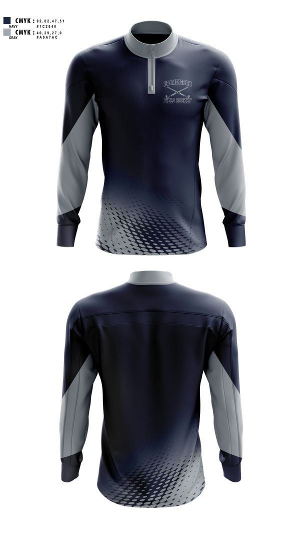 Quarter Zip Jacket, Framingham Field Hockey, Field Hockey, Teamtime, Team time, sublimation, custom sports apparel, team uniforms, spirit wear, spiritwear, sports uniforms, custom shirts, team store, custom team store, fundraiser sports, apparel fundraiser