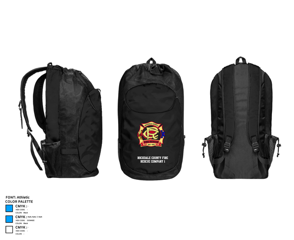 Gear Bag, Rockdale County Fire Rescue Company 1, Fire Department, Teamtime, Team time, sublimation, custom sports apparel, team uniforms, spirit wear, spiritwear, sports uniforms, custom shirts, team store, custom team store, fundraiser sports, apparel fundraiser