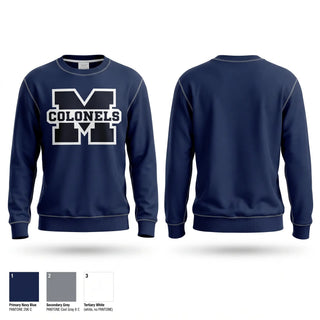 Crew Neck Sweatshirt, Marching Colonels, Spirit Store, Teamtime, Team time, sublimation, custom sports apparel, team uniforms, spirit wear, spiritwear, sports uniforms, custom shirts, team store, custom team store, fundraiser sports, apparel fundraiser