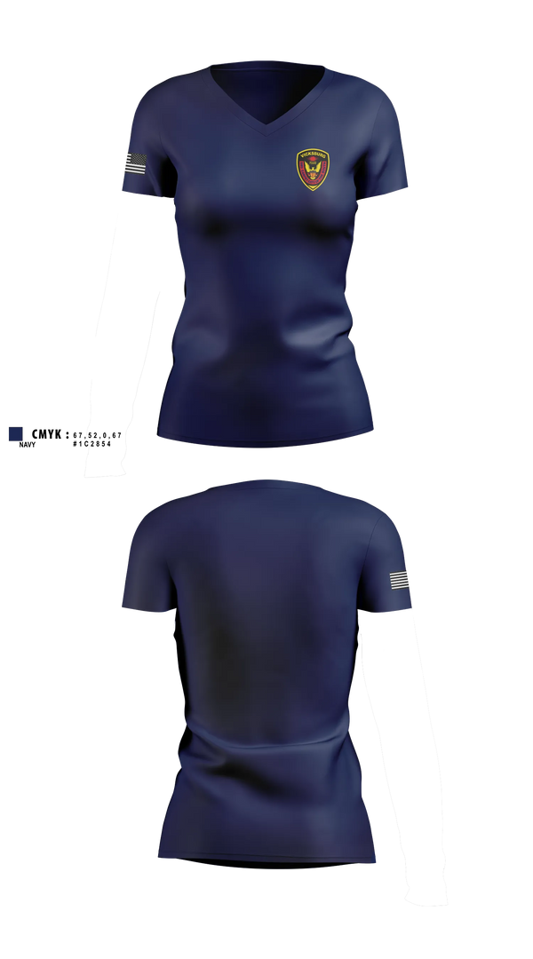 Womens Short Sleeve Vneck Shirt, Vicksburg Police Department, Police, Teamtime, Team time, sublimation, custom sports apparel, team uniforms, spirit wear, spiritwear, sports uniforms, custom shirts, team store, custom team store, fundraiser sports, apparel fundraiser