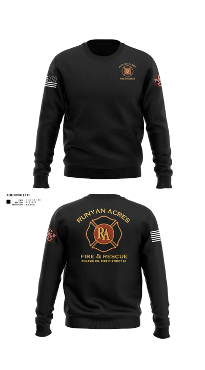 RUNYAN ACRES FIRE DEPARTMENT 34134469 Crew Neck Sweatshirt - 50