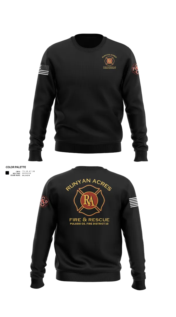 Crew Neck Sweatshirt, RUNYAN ACRES FIRE DEPARTMENT, , Teamtime, Team time, sublimation, custom sports apparel, team uniforms, spirit wear, spiritwear, sports uniforms, custom shirts, team store, custom team store, fundraiser sports, apparel fundraiser