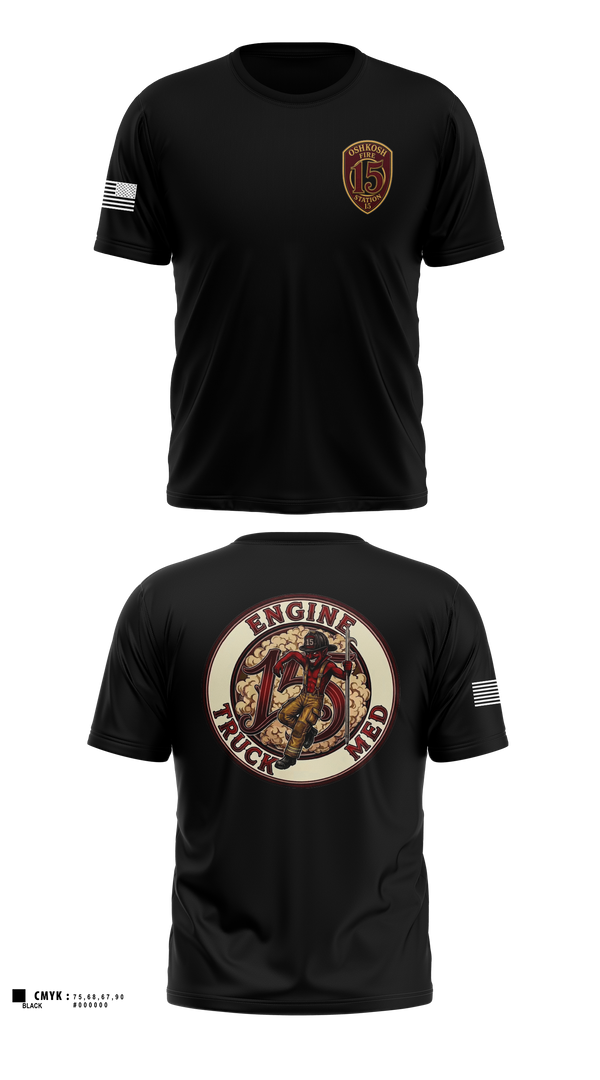 Short Sleeve Performance Shirt, Full House, Fire Department, Teamtime, Team time, sublimation, custom sports apparel, team uniforms, spirit wear, spiritwear, sports uniforms, custom shirts, team store, custom team store, fundraiser sports, apparel fundraiser