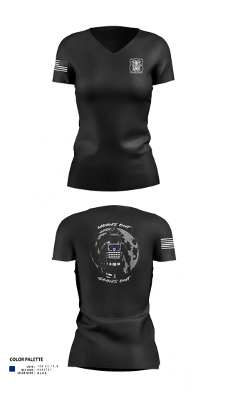 Womens Short Sleeve Vneck Shirt, 4th Precinct, Police, Teamtime, Team time, sublimation, custom sports apparel, team uniforms, spirit wear, spiritwear, sports uniforms, custom shirts, team store, custom team store, fundraiser sports, apparel fundraiser