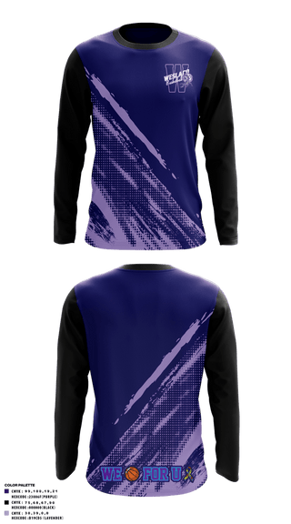 Long Sleeve Performance Shirt, Weslaco Scorpions, Men's Basketball, Teamtime, Team time, sublimation, custom sports apparel, team uniforms, spirit wear, spiritwear, sports uniforms, custom shirts, team store, custom team store, fundraiser sports, apparel fundraiser
