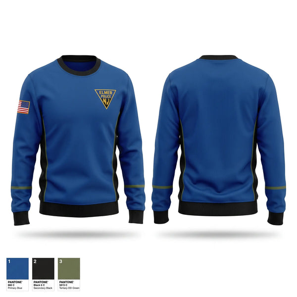 Crew Neck Sweatshirt, Elmer Borough Police Department, Police, Teamtime, Team time, sublimation, custom sports apparel, team uniforms, spirit wear, spiritwear, sports uniforms, custom shirts, team store, custom team store, fundraiser sports, apparel fundraiser