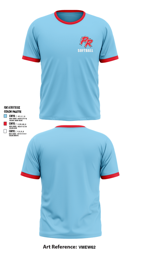 Soft Poly Tee Cotton Like Feel, Porterville Rampage, Softball, Teamtime, Team time, sublimation, custom sports apparel, team uniforms, spirit wear, spiritwear, sports uniforms, custom shirts, team store, custom team store, fundraiser sports, apparel fundraiser