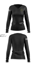 Marinette County Sheriff’s Office 48625045 Women's Long Sleeve V-neck Shirt - 21