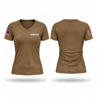 Womens Short Sleeve Vneck Shirt, VMH K-9, Police, Teamtime, Team time, sublimation, custom sports apparel, team uniforms, spirit wear, spiritwear, sports uniforms, custom shirts, team store, custom team store, fundraiser sports, apparel fundraiser