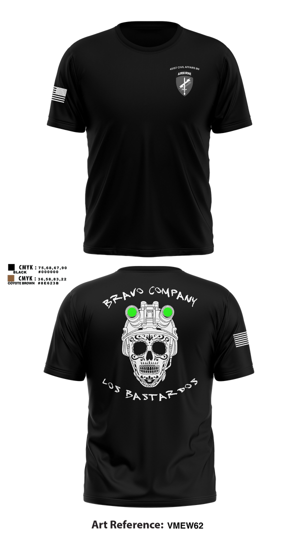 Old School Cotton Feel Shirt, 451 B Co Los Bastardos451 B Co Los Bastardos, Army, Teamtime, Team time, sublimation, custom sports apparel, team uniforms, spirit wear, spiritwear, sports uniforms, custom shirts, team store, custom team store, fundraiser sports, apparel fundraiser