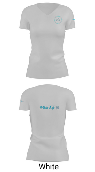 Womens Short Sleeve Vneck Shirt, AI club at Thunderbird, , Teamtime, Team time, sublimation, custom sports apparel, team uniforms, spirit wear, spiritwear, sports uniforms, custom shirts, team store, custom team store, fundraiser sports, apparel fundraiser