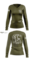 B/741BEB 92867262 Women's Long Sleeve V-neck Shirt - 9
