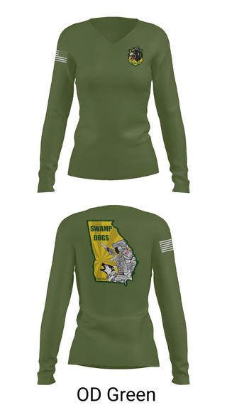 Womens Long Sleeve Vneck Shirt, 93D MP DET (MWD), , Teamtime, Team time, sublimation, custom sports apparel, team uniforms, spirit wear, spiritwear, sports uniforms, custom shirts, team store, custom team store, fundraiser sports, apparel fundraiser