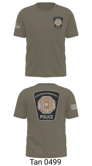 Short Sleeve Performance Shirt, Anderson University Police, Police, Teamtime, Team time, sublimation, custom sports apparel, team uniforms, spirit wear, spiritwear, sports uniforms, custom shirts, team store, custom team store, fundraiser sports, apparel fundraiser