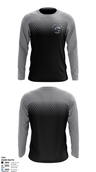 East Chapel Hill High School Swimming Long Sleeve Performance Shirt 2