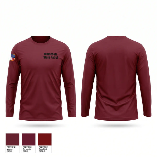 Long Sleeve Performance Shirt, Minnesota State Patrol, Police, Teamtime, Team time, sublimation, custom sports apparel, team uniforms, spirit wear, spiritwear, sports uniforms, custom shirts, team store, custom team store, fundraiser sports, apparel fundraiser