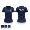 DSNY POLICE 97447284 Women's Short Sleeve V-neck Shirt - 1