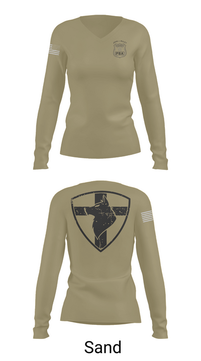 Whitesboro PBA 52419409 Women's Long Sleeve V-neck Shirt - 92