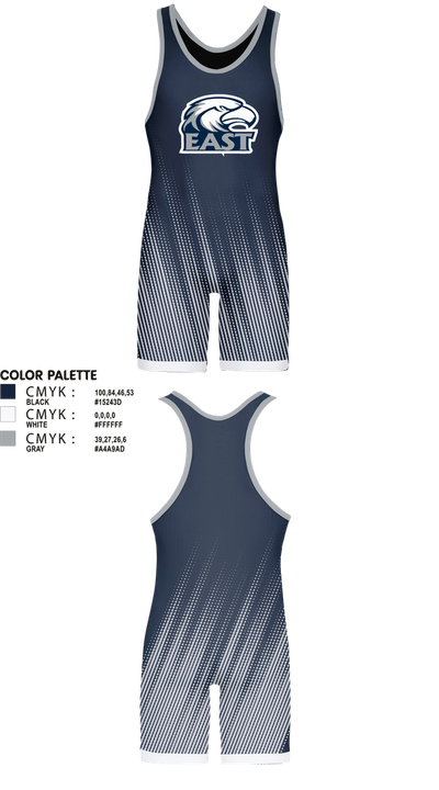 East Jackson Wrestling 18178832 Wrestling Singlet - 1