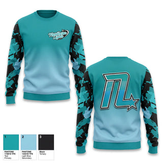 Crew Neck Sweatshirt, NL Amherst, Cheer, Teamtime, Team time, sublimation, custom sports apparel, team uniforms, spirit wear, spiritwear, sports uniforms, custom shirts, team store, custom team store, fundraiser sports, apparel fundraiser