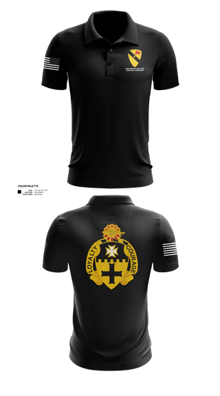 Short Sleeve Performance Polo, 2-5 Cav Lancers, Army, Teamtime, Team time, sublimation, custom sports apparel, team uniforms, spirit wear, spiritwear, sports uniforms, custom shirts, team store, custom team store, fundraiser sports, apparel fundraiser