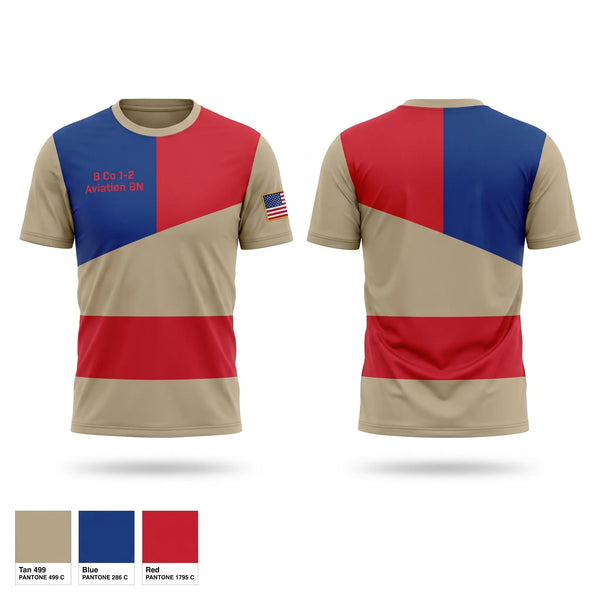 Short Sleeve Performance Shirt, B co 12 Aviation BN, Army, Teamtime, Team time, sublimation, custom sports apparel, team uniforms, spirit wear, spiritwear, sports uniforms, custom shirts, team store, custom team store, fundraiser sports, apparel fundraiser