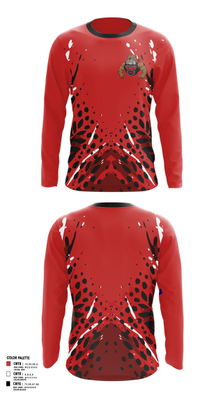 Long Sleeve Performance Shirt, Bullpups, , Teamtime, Team time, sublimation, custom sports apparel, team uniforms, spirit wear, spiritwear, sports uniforms, custom shirts, team store, custom team store, fundraiser sports, apparel fundraiser