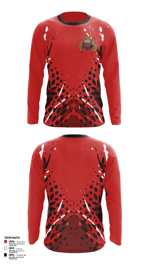 Long Sleeve Performance Shirt, Bullpups, , Teamtime, Team time, sublimation, custom sports apparel, team uniforms, spirit wear, spiritwear, sports uniforms, custom shirts, team store, custom team store, fundraiser sports, apparel fundraiser