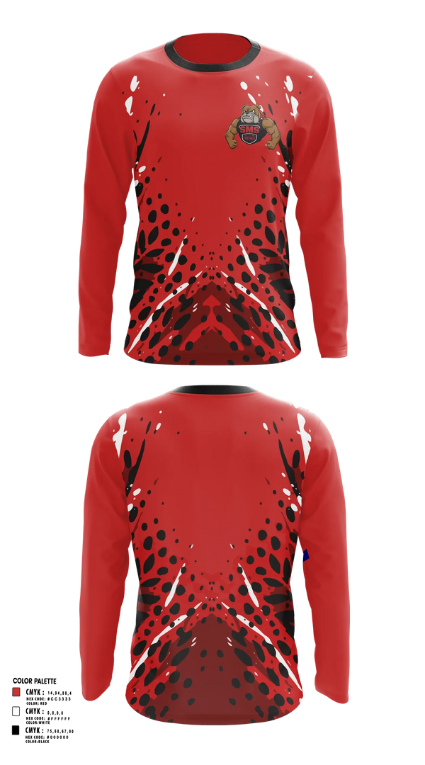 Long Sleeve Performance Shirt, Bullpups, , Teamtime, Team time, sublimation, custom sports apparel, team uniforms, spirit wear, spiritwear, sports uniforms, custom shirts, team store, custom team store, fundraiser sports, apparel fundraiser