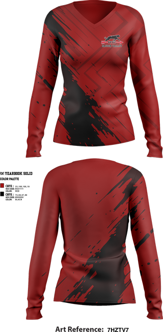 Womens Long Sleeve Vneck Shirt, Saucon Valley Cross Country, Cross Country, Teamtime, Team time, sublimation, custom sports apparel, team uniforms, spirit wear, spiritwear, sports uniforms, custom shirts, team store, custom team store, fundraiser sports, apparel fundraiser