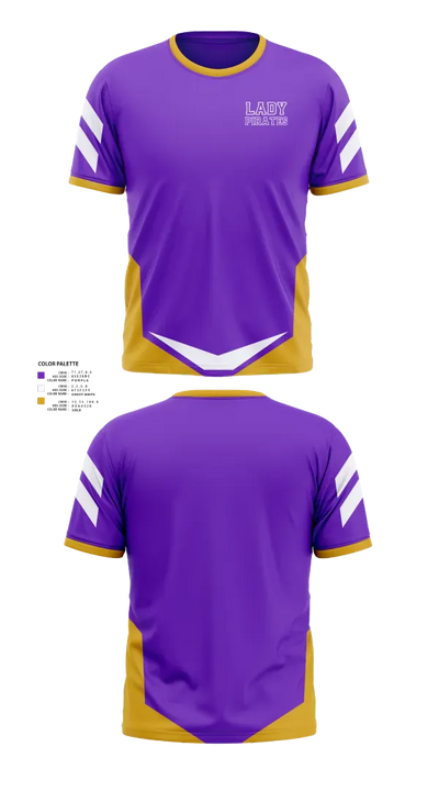 Lady Pirates 13471430 Short Sleeve Performance Shirt - 1
