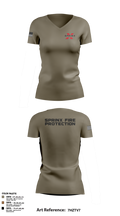 SPRINX FIRE PROTECTION 22334846 Women's Short Sleeve V-neck Shirt - 7