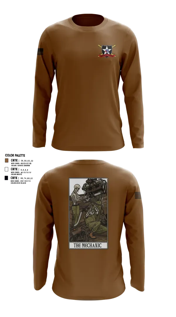 Long Sleeve Performance Shirt, 2ID DIVARTY, Army, Teamtime, Team time, sublimation, custom sports apparel, team uniforms, spirit wear, spiritwear, sports uniforms, custom shirts, team store, custom team store, fundraiser sports, apparel fundraiser