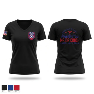 Womens Short Sleeve Vneck Shirt, Kenosha Major Crash Assistance Team, Police, Teamtime, Team time, sublimation, custom sports apparel, team uniforms, spirit wear, spiritwear, sports uniforms, custom shirts, team store, custom team store, fundraiser sports, apparel fundraiser