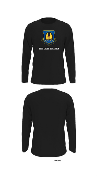 Long Sleeve Performance Shirt, 61st Eagle Squadron, Air Force, Teamtime, Team time, sublimation, custom sports apparel, team uniforms, spirit wear, spiritwear, sports uniforms, custom shirts, team store, custom team store, fundraiser sports, apparel fundraiser