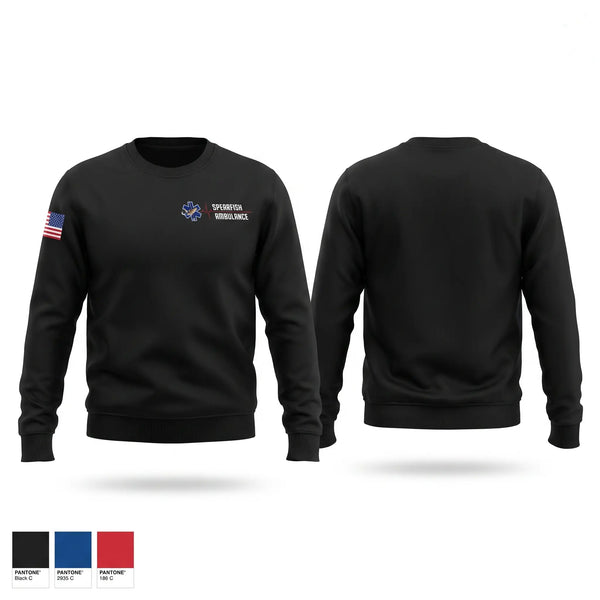 Crew Neck Sweatshirt, Spearfish, EMS/EMT, Teamtime, Team time, sublimation, custom sports apparel, team uniforms, spirit wear, spiritwear, sports uniforms, custom shirts, team store, custom team store, fundraiser sports, apparel fundraiser
