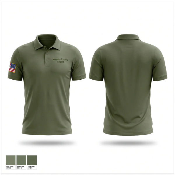 Short Sleeve Performance Polo, Ventura County Sheriff, Police, Teamtime, Team time, sublimation, custom sports apparel, team uniforms, spirit wear, spiritwear, sports uniforms, custom shirts, team store, custom team store, fundraiser sports, apparel fundraiser