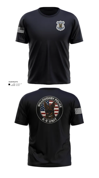 Short Sleeve Performance Shirt, Willoughby Police K9 Unit, Police, Teamtime, Team time, sublimation, custom sports apparel, team uniforms, spirit wear, spiritwear, sports uniforms, custom shirts, team store, custom team store, fundraiser sports, apparel fundraiser
