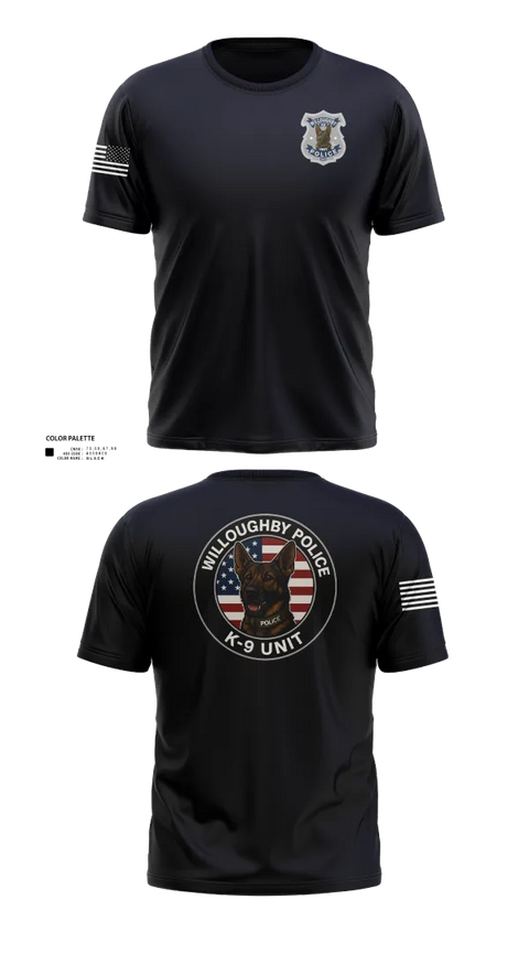 Short Sleeve Performance Shirt, Willoughby Police K9 Unit, Police, Teamtime, Team time, sublimation, custom sports apparel, team uniforms, spirit wear, spiritwear, sports uniforms, custom shirts, team store, custom team store, fundraiser sports, apparel fundraiser