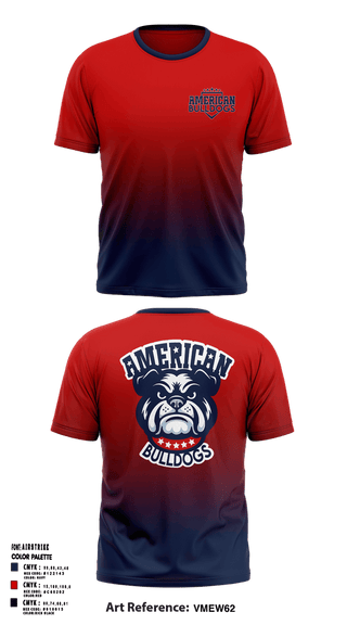 Short Sleeve Performance Shirt, American Bulldogs, Softball, Teamtime, Team time, sublimation, custom sports apparel, team uniforms, spirit wear, spiritwear, sports uniforms, custom shirts, team store, custom team store, fundraiser sports, apparel fundraiser