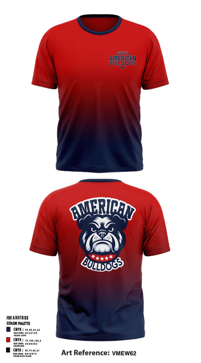 American Bulldogs 59810348 Short Sleeve Performance Shirt - 1
