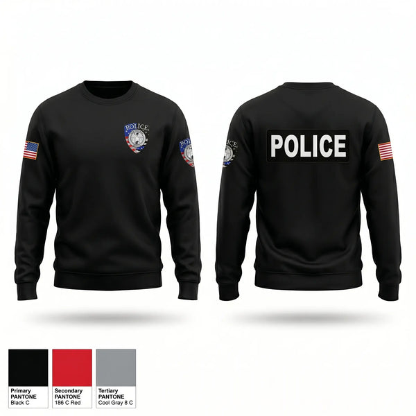 Crew Neck Sweatshirt, Laurens Police, Police, Teamtime, Team time, sublimation, custom sports apparel, team uniforms, spirit wear, spiritwear, sports uniforms, custom shirts, team store, custom team store, fundraiser sports, apparel fundraiser