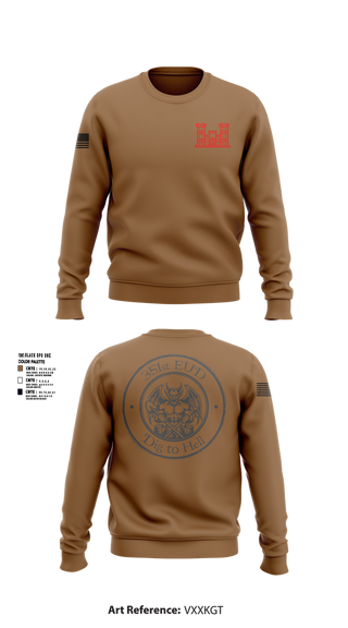Crew Neck Sweatshirt, 351st EUD, , Teamtime, Team time, sublimation, custom sports apparel, team uniforms, spirit wear, spiritwear, sports uniforms, custom shirts, team store, custom team store, fundraiser sports, apparel fundraiser