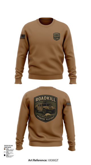 Crew Neck Sweatshirt, ROADKILL, , Teamtime, Team time, sublimation, custom sports apparel, team uniforms, spirit wear, spiritwear, sports uniforms, custom shirts, team store, custom team store, fundraiser sports, apparel fundraiser