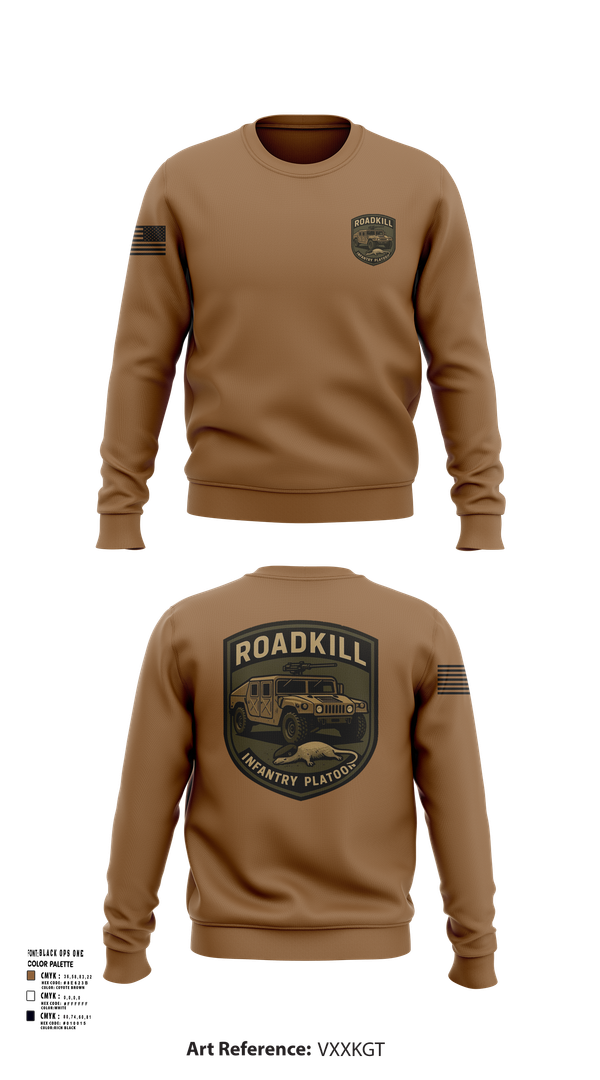 Crew Neck Sweatshirt, ROADKILL, , Teamtime, Team time, sublimation, custom sports apparel, team uniforms, spirit wear, spiritwear, sports uniforms, custom shirts, team store, custom team store, fundraiser sports, apparel fundraiser