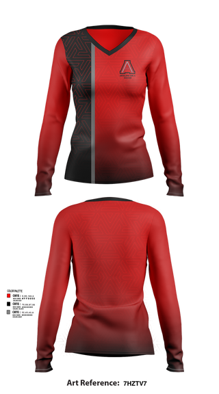 Womens Long Sleeve Vneck Shirt, Antelope Girls Soccer, Women's Soccer, Teamtime, Team time, sublimation, custom sports apparel, team uniforms, spirit wear, spiritwear, sports uniforms, custom shirts, team store, custom team store, fundraiser sports, apparel fundraiser