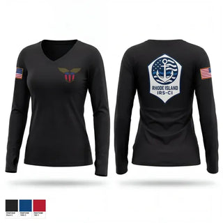 Womens Long Sleeve Vneck Shirt, IRS-CI, Police, Teamtime, Team time, sublimation, custom sports apparel, team uniforms, spirit wear, spiritwear, sports uniforms, custom shirts, team store, custom team store, fundraiser sports, apparel fundraiser